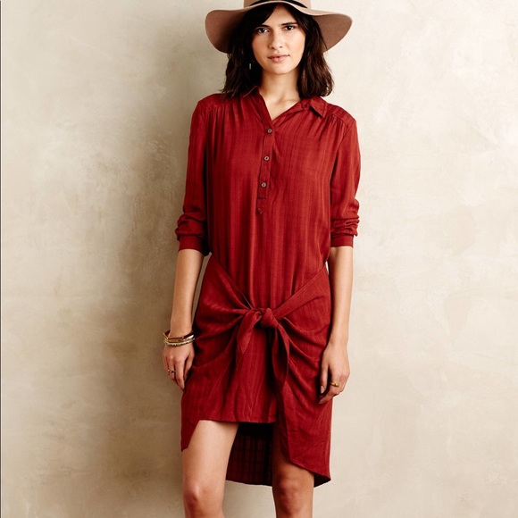 Anthropologie Maeve Bloomsbury Front Tie Dress - Picture 1 of 7